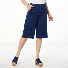 "As Is" DG2 by Diane Gilman Dream Drape Cropped Sailor Culotte Jean