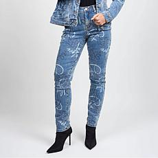 "As Is" DG2 by Diane Gilman From the Vault Denim Graffiti Skinny Jean