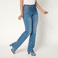 "As Is" DG2 by Diane Gilman New Classic Stretch Denim Bootcut Sailo...