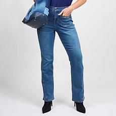 "As Is" DG2 by Diane Gilman New Classic Stretch Denim Chain Bootcut...