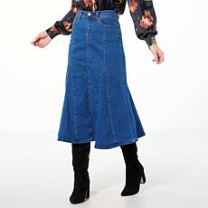 "As Is" DG2 by Diane Gilman New Classic Stretch Denim Fit-and-Flare...