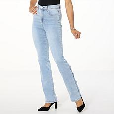 "As Is" DG2 by Diane Gilman New Classic Stretch Denim Mini Bootcut ...