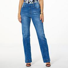 "As Is" DG2 by Diane Gilman New Classic Stretch Denim Trouser Jean