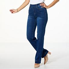"As Is" DG2 by Diane Gilman New Classic Stretch Denim Trouser Jean
