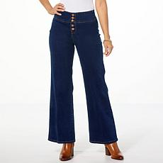 "As Is" DG2 by Diane Gilman New Classic Stretch Pull-On Wide-Leg Jean