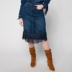 "As Is" DG2 by Diane Gilman New Classic Stretch Western Fringe-Hem ...