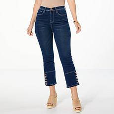 "As Is" DG2 by Diane Gilman Virtual Stretch Denim Bootcut Crop Jean