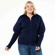 "As Is" DG2 Reversible Puff Sleeve Sweater