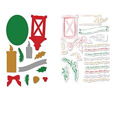 "As Is" Diamond Press Christmas Lantern Stamp and Die Kit