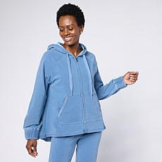 "As Is" Diane Gilman Knit Flex Crystal Trimmed Swing Jacket