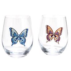 "As Is" Dolly Parton 2-pack 18oz. Stemless Wine Glasses