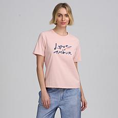 "As Is" Elle Get the Look Crew-Neck Graphic Tee