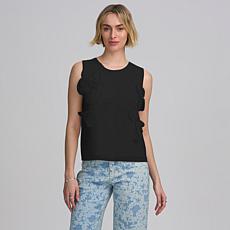 "As Is" Elle Get the Look Floral Applique Shell