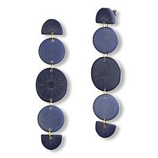 "As Is" Faire Collection Phases Tagua Drop Earrings