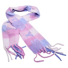 "As Is" G by Giuliana Gingham Plaid Scarf with Word Applique