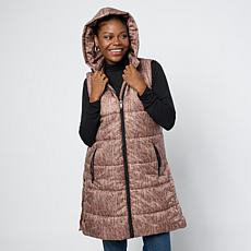 "As Is" G by Giuliana Printed Puffer Vest