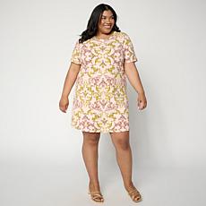 "As Is" G by Giuliana Printed T-Shirt Dress