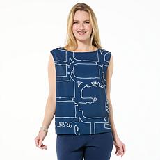 "As Is" GREY by Jhoan Sebastian Grey Stretch Crepe Twill Sleeveless...
