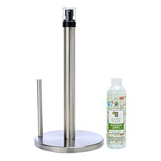 "As Is" Happy Place Standing Towel Roll Holder with Spray Pump
