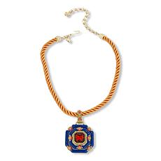 "As Is" Heidi Daus "Girls Night Out" Stone & Crystal Pendant with Cord