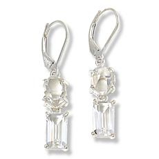 "As Is" Herkimer Mines "Diamond" Quartz Multi-Shape Stone Drop Earring