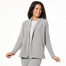 "As Is" HUE Ribbed Sweater Knit Cardigan