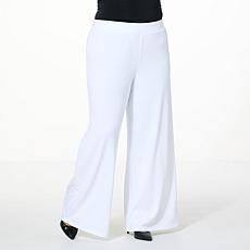 "As Is" IMAN Global Chic All Day Elegance Wide-Leg Ponte Pant