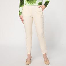 "As Is" Jaclyn Smith Stretch Tech Pull-On Pant with Zipper Pockets