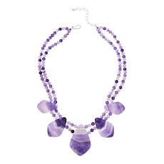 "As Is" Jay King Cape Amethyst Sterling Silver Necklace