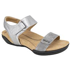 "As Is" JBU by Jambu Morgan Leather Wedge Heel Sandal 