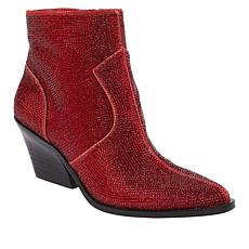 "As Is" Jessica Simpson Zalor Rhinestone Western Bootie