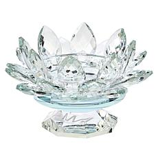 "As Is" JM by Julien Macdonald Crystal Glass Lotus Candle Holder