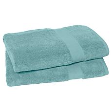 "As Is" Joy CleanBoss 2-piece USA Grown Cotton Jumbo Luxe Bath Sheets