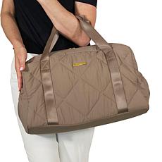 "As Is" Joy Collection Quilted Duffle & Belt Bag Set w/Antimicrobia...