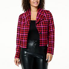 "As Is" kathy ireland® Fashion 360 The Clue Envelope Collar Tailore...