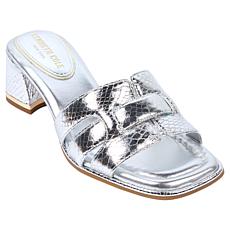 "As Is" Kenneth Cole New York Harper Leather Block Heel Sandal