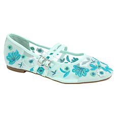 "As Is" Kenneth Cole Reaction Malibu Nites Embroidered Mary Jane