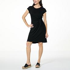 "As Is" Lacey Chabert Jersey Knit Side-Tie Dress 