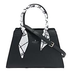"As Is" London Fog Roslyn Top Handle Satchel with Scarf