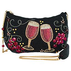 "As Is" Mary Frances Handbag Hand-Beaded Crossbody/Clutch