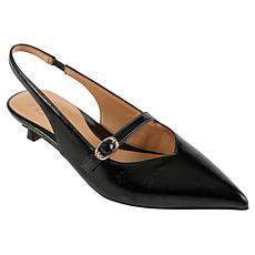 "As Is" Naturalizer Grayson Slingback Pointed Toe Kitten Heel