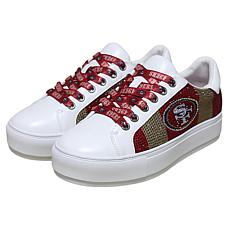 "As Is" Officially Licensed NFL Lace-Up Sparkle Sneaker by Cuce Sho...