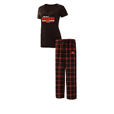 "As Is" Officially Licensed NFL Women's Lodge Plaid PJ Set by Conce...