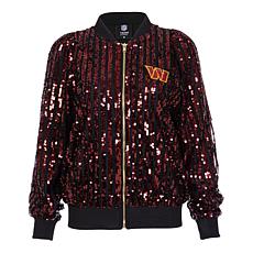 "As Is" Officially Licensed NFL Women's Sequin Jacket by Cuce - Was...