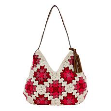 "As Is" Patricia Nash Veronique Cotton Hobo Shoulder Bag