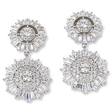 "As Is" Radiance by Absolute™ 10.32ctw Sim. Diamond Flower Earrings