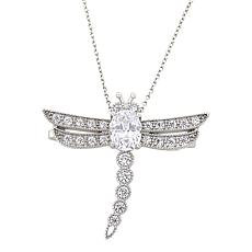 "As Is" Radiance by Absolute™ 2.55ctw Dragonfly Pin/Pendant with Chain