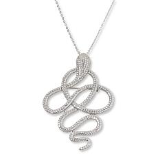 "As Is" Radiance by Absolute™ 5.18ctw Snake Pin/Pendant with 19" Chain