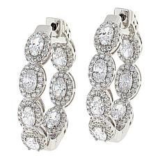 "As Is" Radiance by Absolute™ Inside-Outside Halo Hoop Earrings