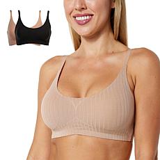 Rhonda Shear Infinity Edge Gel Bra with Lace Inset & Internal